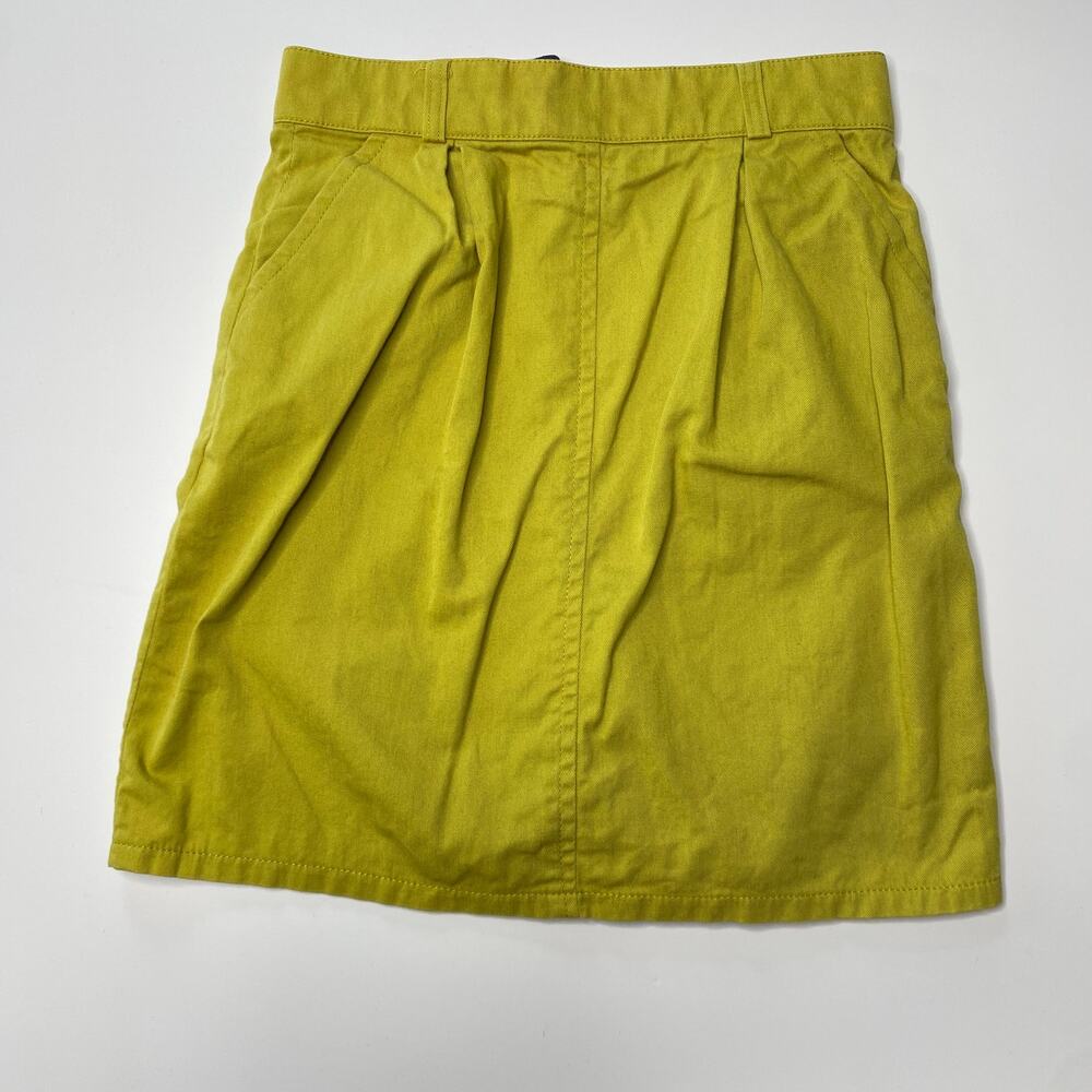 Burberrys Skirt A-Line Pockets Cotton‎ Yellow Boutique Kids Girl’s Size 5/7 - Picture 4 of 4